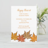 Faire-part Feuilles d'automne (Debout devant)