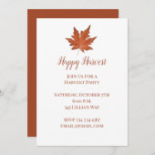 Faire-part Feuilles d'automne (Devant / Derrière)