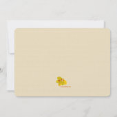 Faire-part Feuilles de Chêne et Glands (Dos)