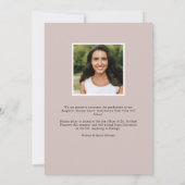 Faire-part Feuilles délicats | Diplôme photo (Dos)