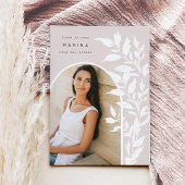 Faire-part Feuilles délicats | Diplôme photo