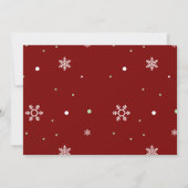 Faire-part Fiança de Noël d'hiver espagnol rouge (Dos)