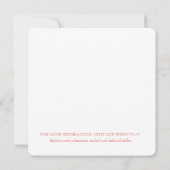 faire-part fiançailles aquarelle (Dos)