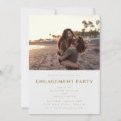 Faire-part fiançailles avec image (Dos)