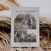 Faire-part Fiançailles de collection photo Boho Arch moderne