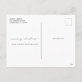 Faire-part Fiançailles de la carte de Noël (Dos)