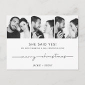 Faire-part Fiançailles de la carte de Noël (Devant)