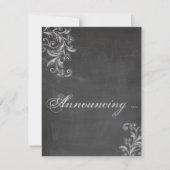 Faire-part Fiançailles de tableau à pas (Devant)