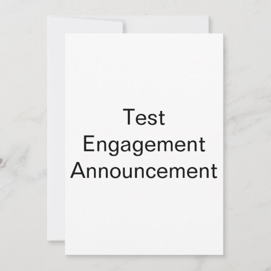 Faire-part Fiançailles de test (Devant)