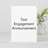 Faire-part Fiançailles de test (Debout devant)