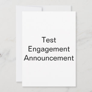 Faire-part Fiançailles de test