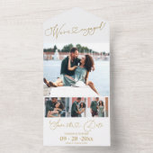 Faire-part fiançailles Et Enregistrer La Date (À l'intérieur)