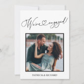 Faire-part fiançailles Et Enregistrer La Photo Dat (Devant)