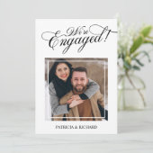 Faire-part fiançailles Et Enregistrer La Photo Dat (Debout devant)