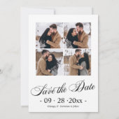 Faire-part fiançailles Et Enregistrer La Photo Dat (Dos)