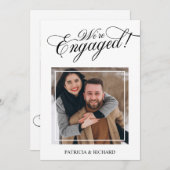 Faire-part fiançailles Et Enregistrer La Photo Dat (Devant / Derrière)