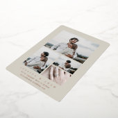 Faire-part Fiançailles minime multi-photo (Rotation)