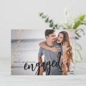 Faire-part Fiançailles photo (Debout devant)