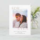Faire-part Fiançailles photo Forever Overlay (Debout devant)