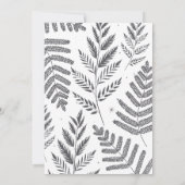 Faire-part Fiançailles photo instantané chic (Dos)