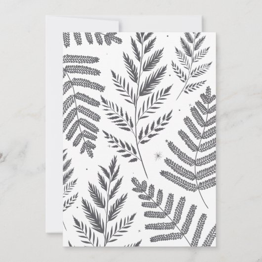 Faire-part Fiançailles photo instantané chic (Dos)