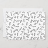 Faire-part Fiançailles photo moderne Black and White Surprise (Dos)