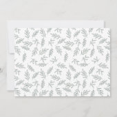 Faire-part Fiançailles photo moderne Dark Sage Green Surprise (Dos)