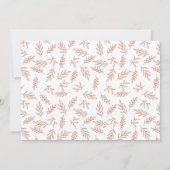 Faire-part Fiançailles photo moderne Terracotta Surprise (Dos)