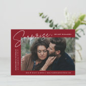 Faire-part Fiançailles photo Surprise de Bourgogne moderne (Debout devant)