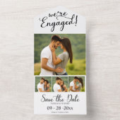 Faire-part Fiançailles Simple Et Enregistrer La Da (À l'intérieur)