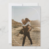 Faire-part Fiançailles simple photos en terre cuite (Dos)