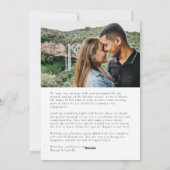 faire-part Fiançailles "Sonnerie dans le Nouvel An (Dos)