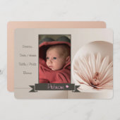 Faire-part Fille (Devant / Derrière)