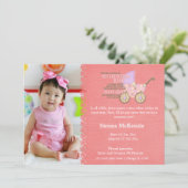 Faire-part fille adoption (Debout devant)