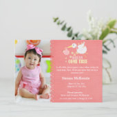 Faire-part fille adoption (Debout devant)