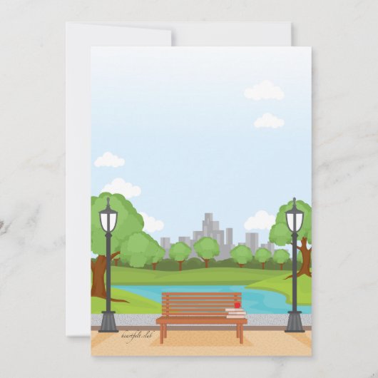 Faire-part Fille au chien Annonce (Dos)