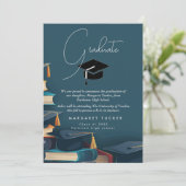 Faire-part Fille de diplôme I Casquette (Debout devant)