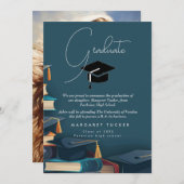 Faire-part Fille de diplôme I Casquette (Devant / Derrière)