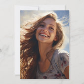 Faire-part Fille diplômée (Dos)