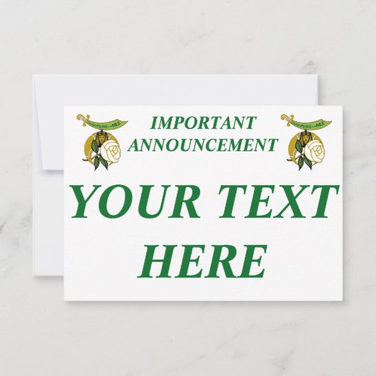 Faire-part Filles du Nil (Dos)