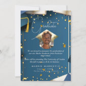 Faire-part Fils de diplôme I bleu (Devant)