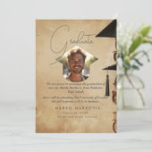 Faire-part Fils de diplôme I Rustique (Debout devant)