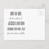 Faire-part Fireworks Enregistrer la date Carte postale (Dos)