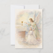 Faire-part First Communion Angel Eucharist Prayer Keepsake (Devant)