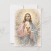 Faire-part First Communion Jesus Eucharist Keepsake Prayer (Devant)