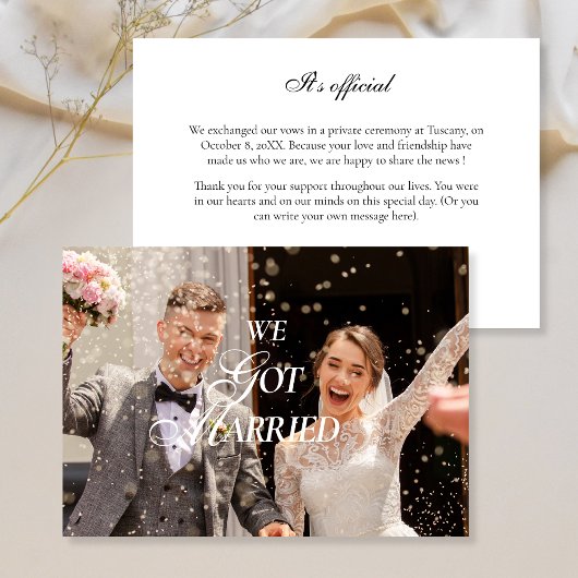 Faire-part Flat Announcement Card