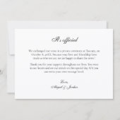 Faire-part Flat Announcement Card (Dos)