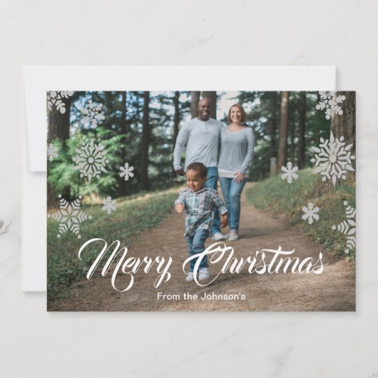 Faire-part Flèche-neige de vacances (Devant)