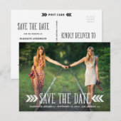 Faire-part Flèches aztèques | Enregistrer la carte postale Da (Devant / Derrière)