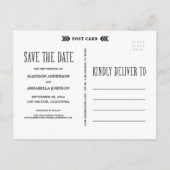 Faire-part Flèches aztèques | Enregistrer la carte postale Da (Dos)